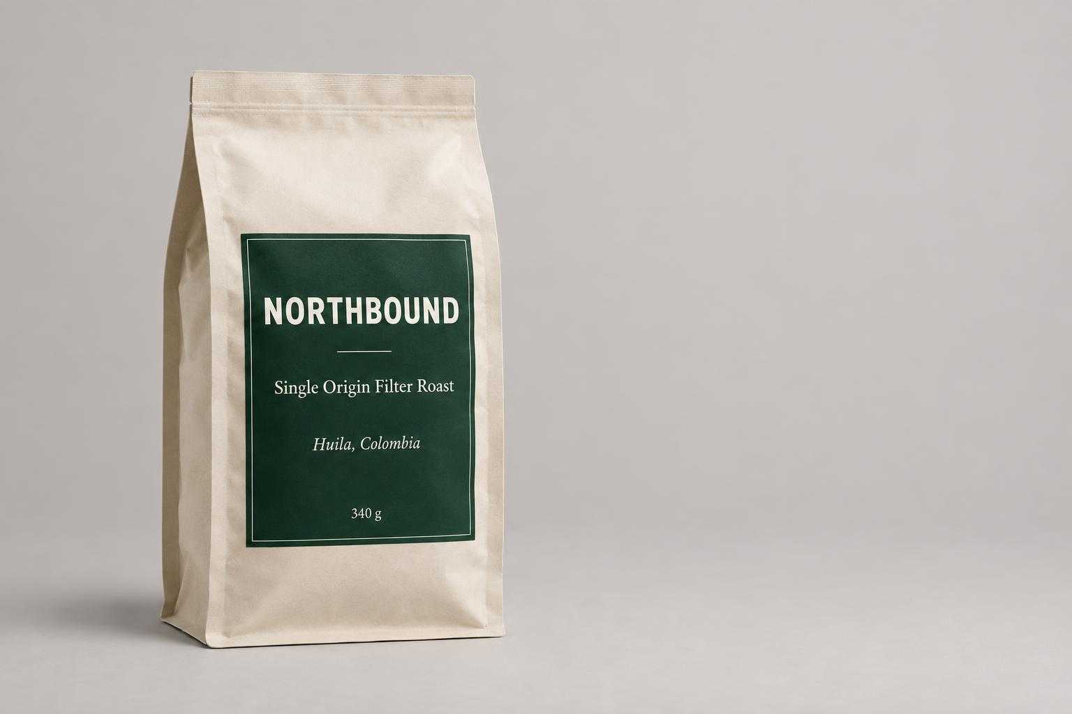 Coffee bag product hero rendered from the GPT 6 Astra prompt on GPT Image 2.5 Flare