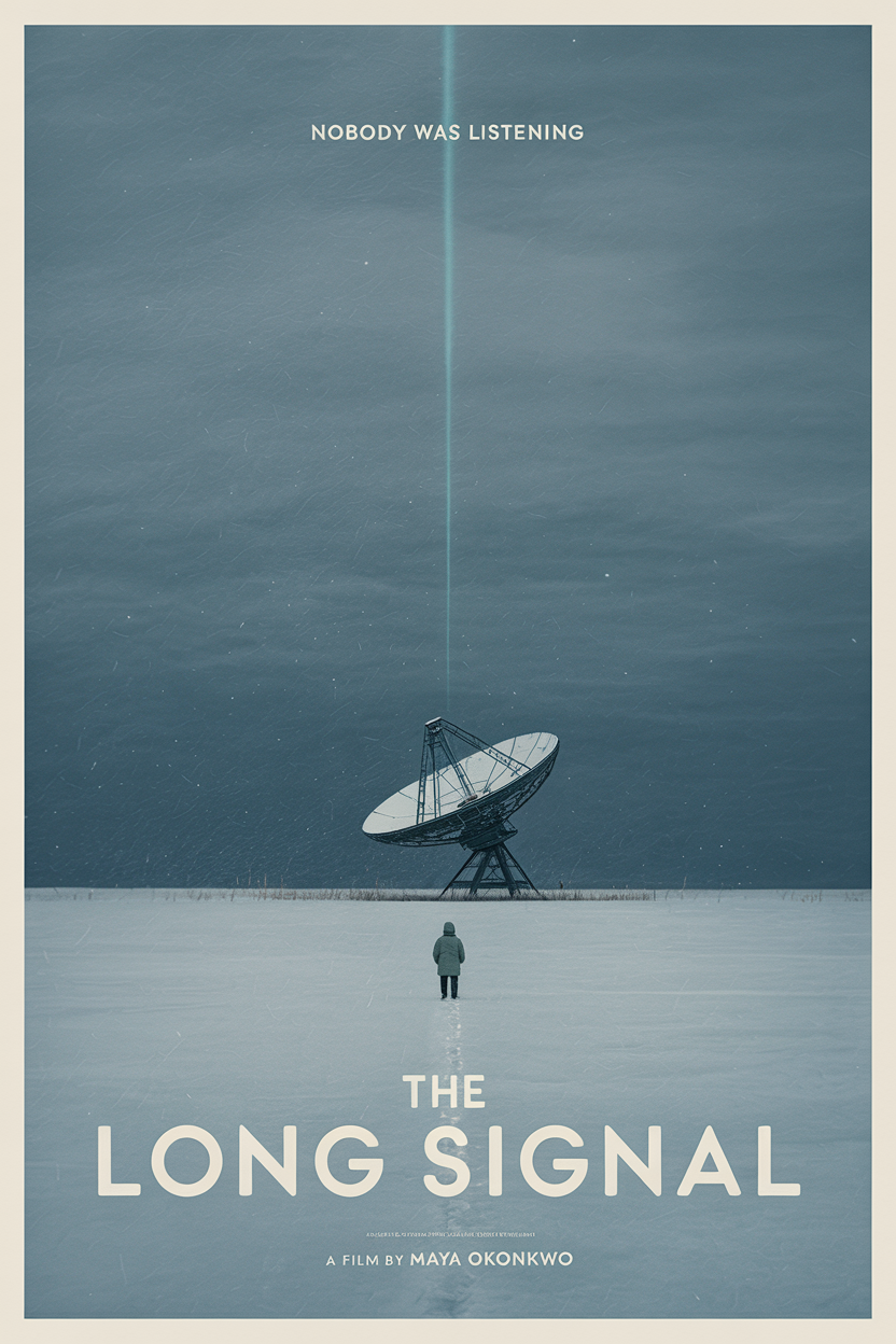 Sci-fi festival poster rendered from the Claude Fable 5.1 effort max prompt on Ideogram 3