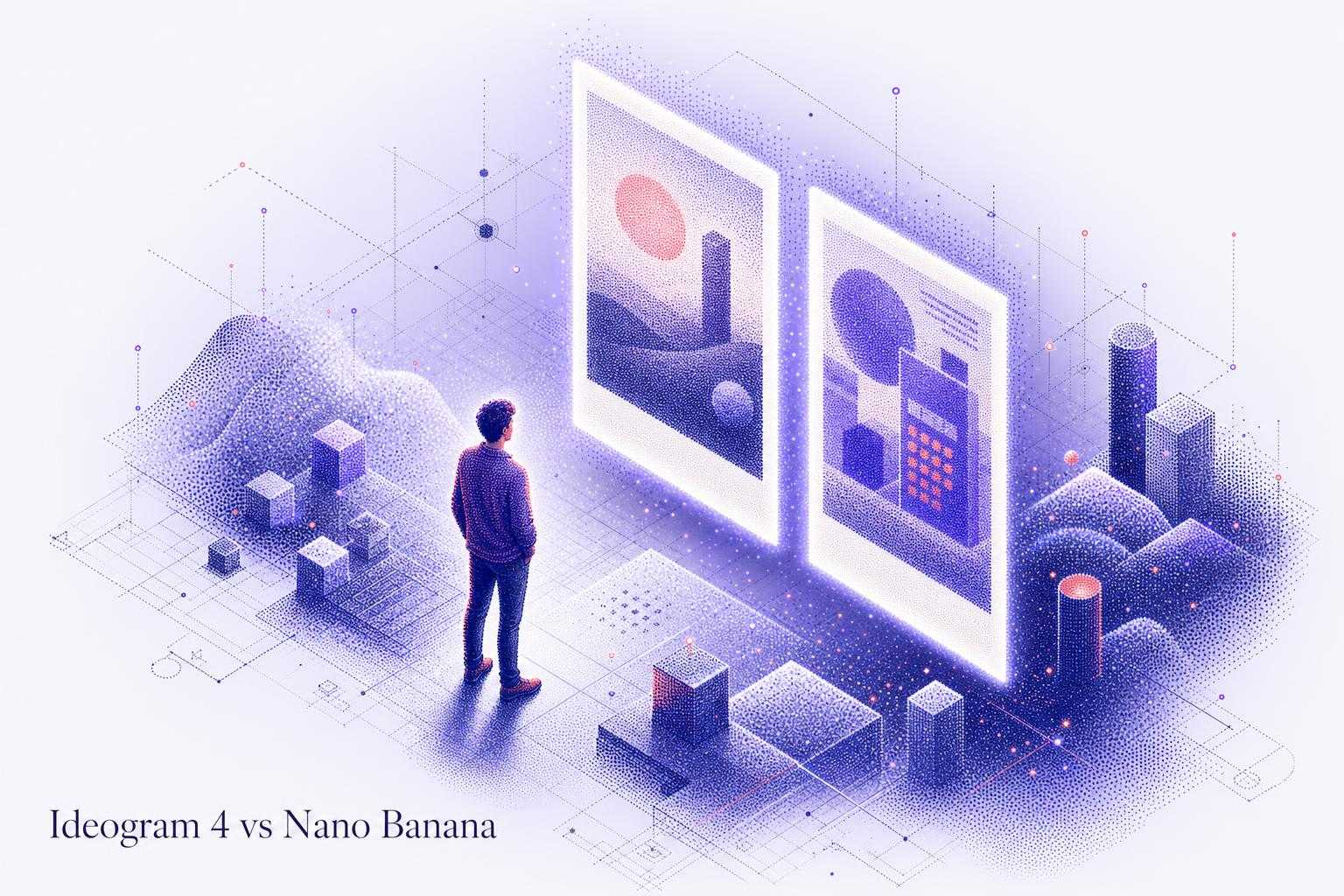 Ideogram 4.0 vs Nano Banana Pro comparison illustration