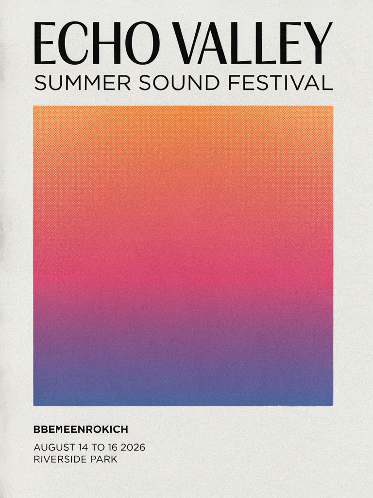 Ideogram 4 output, vintage music festival poster