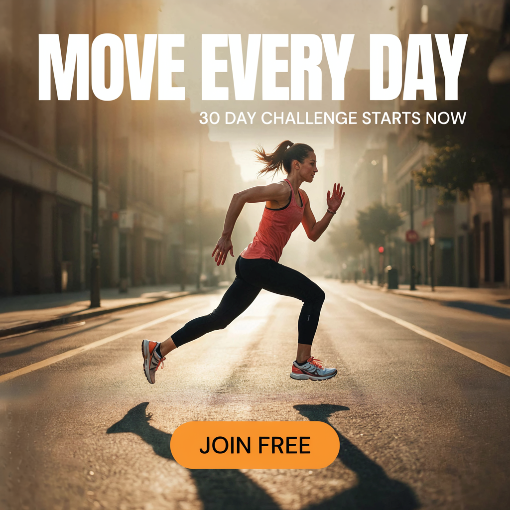Ideogram 4 output, fitness app social media ad