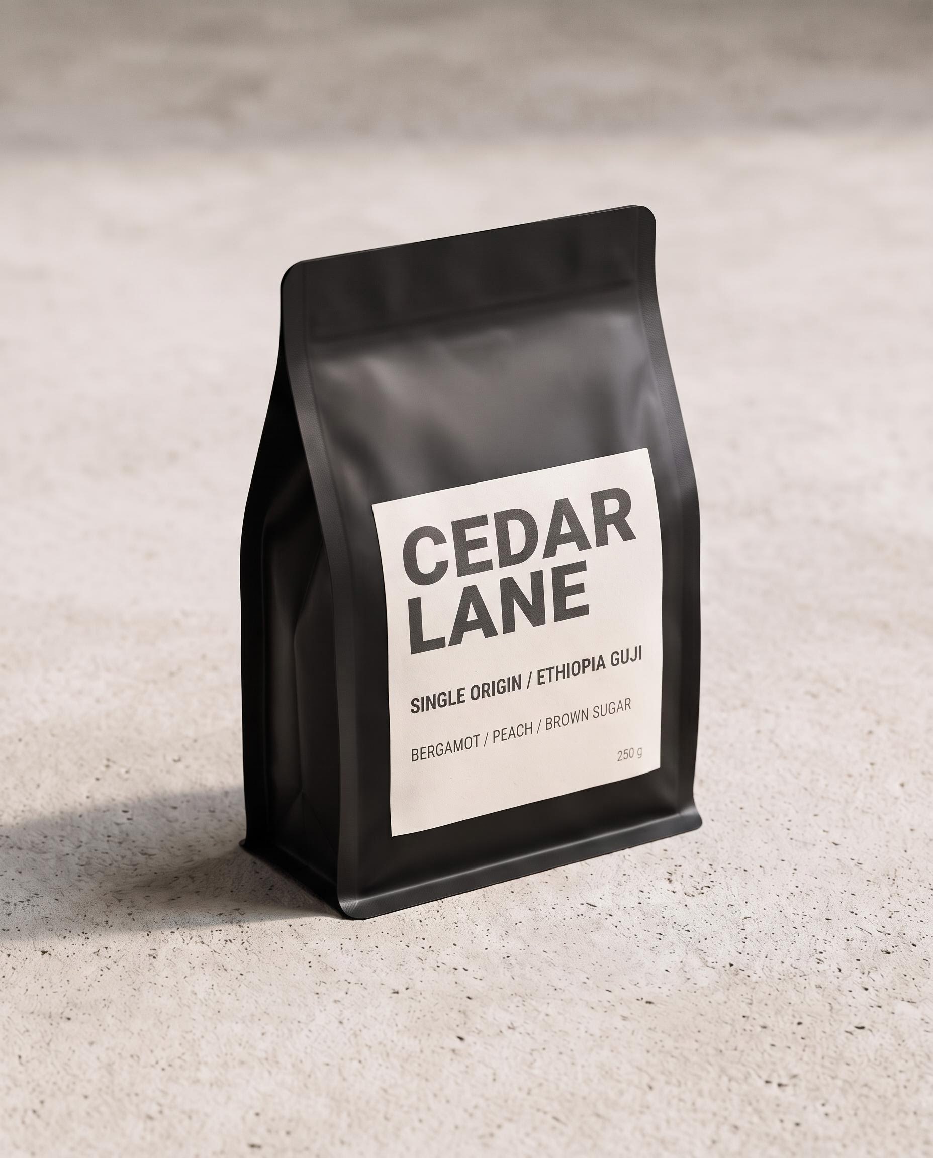Coffee packaging mockup after the Nano Banana 2.1 instruction edit renamed the brand