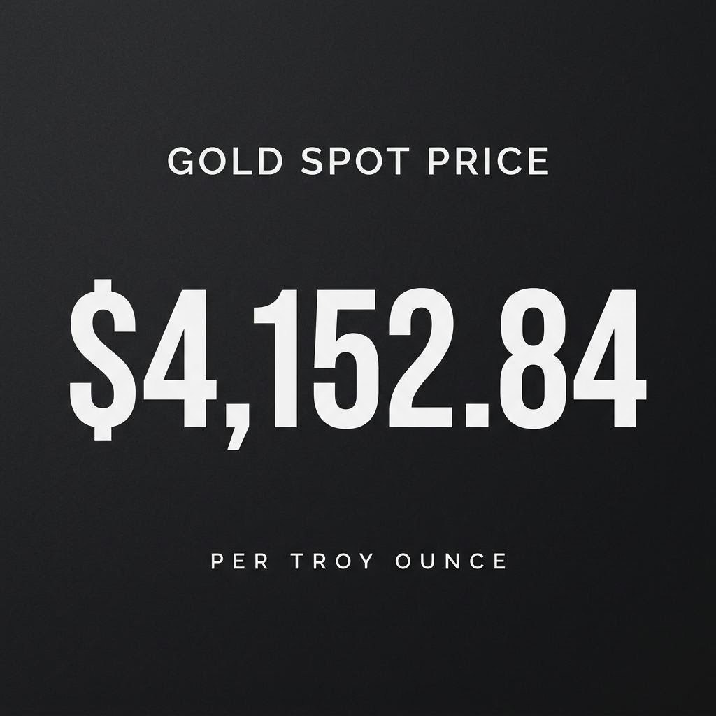 Nano Banana 2.1 fact card generated with web search, showing the current gold price
