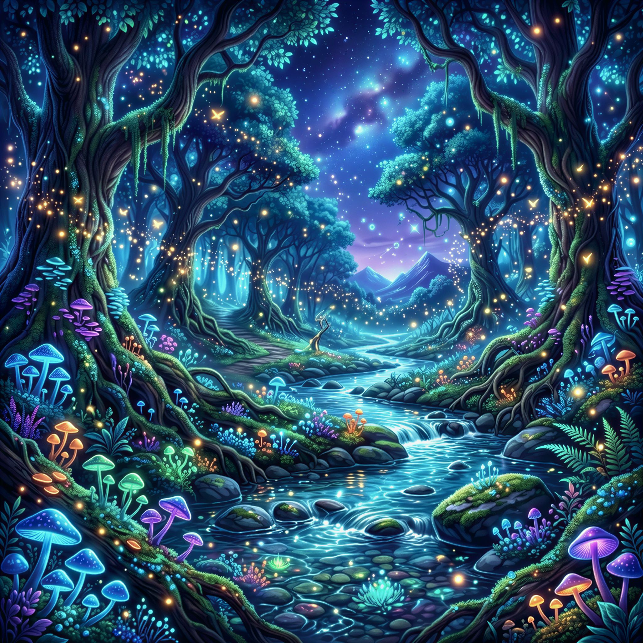 Pruna P Image Upscale output, AI-generated fantasy art after AI upscaling