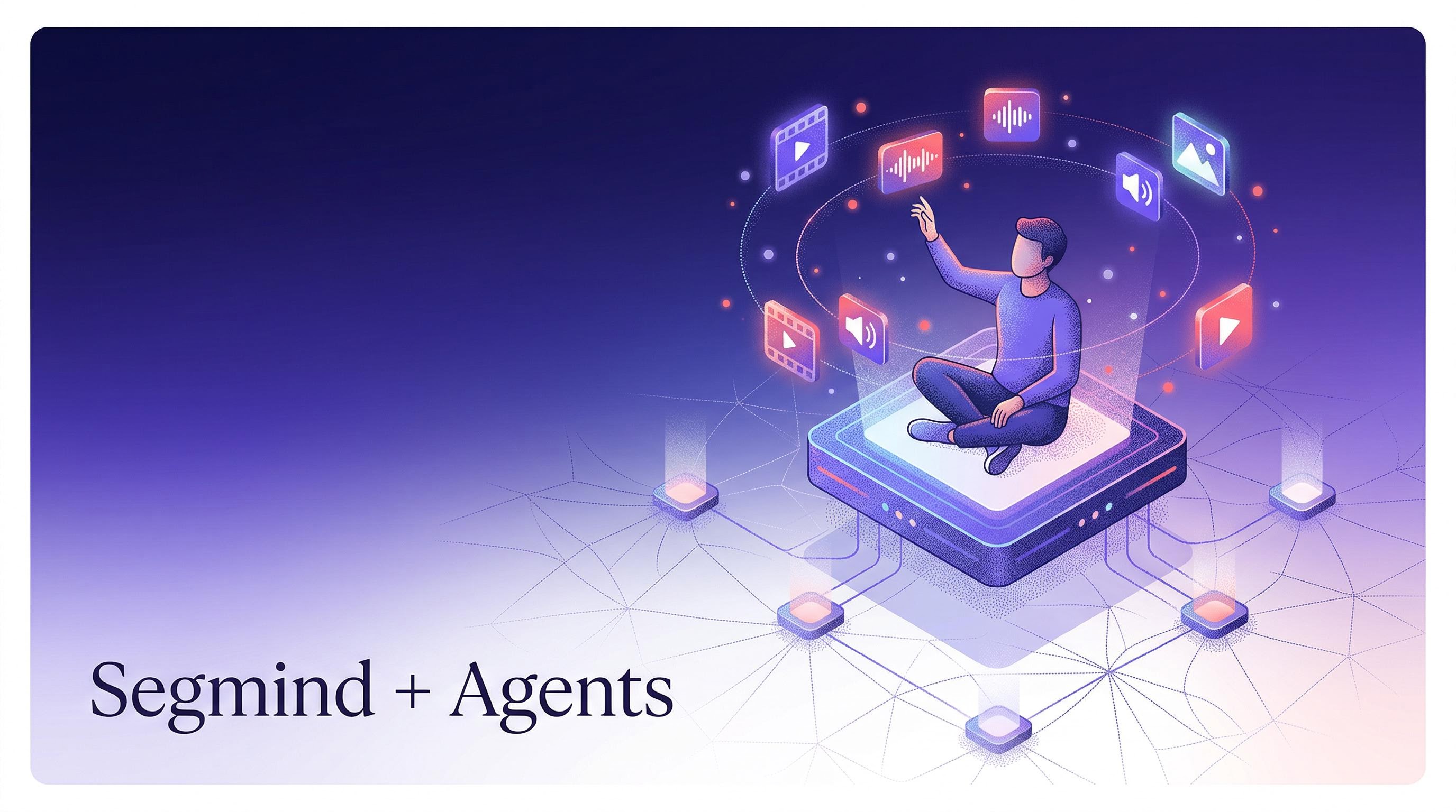 Segmind AI agent connecting to media generation models — featured illustration