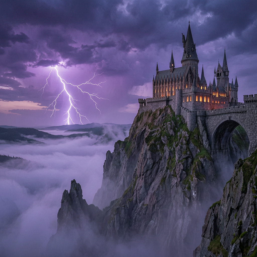 Wan 2.7 film studio fantasy castle twilight concept art