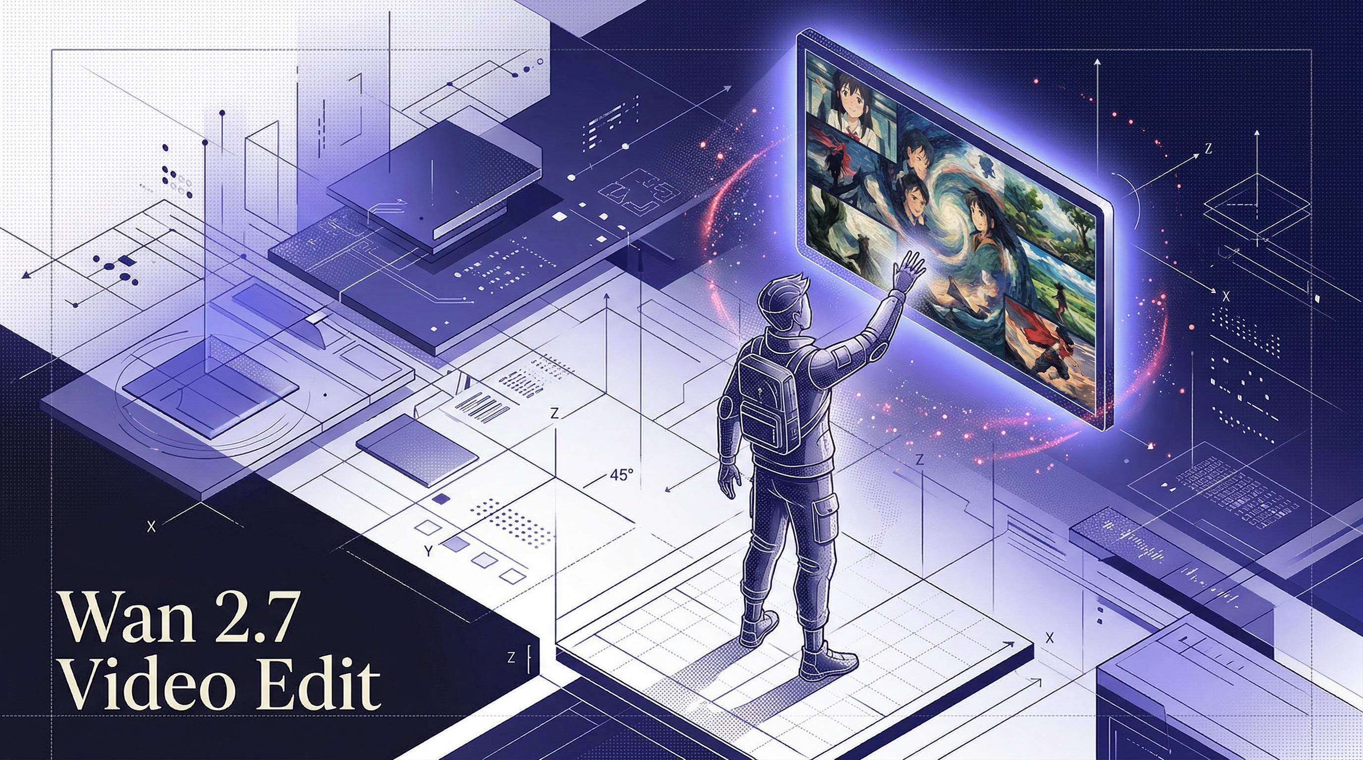 Wan 2.7 Video Edit — Segmind API featured illustration